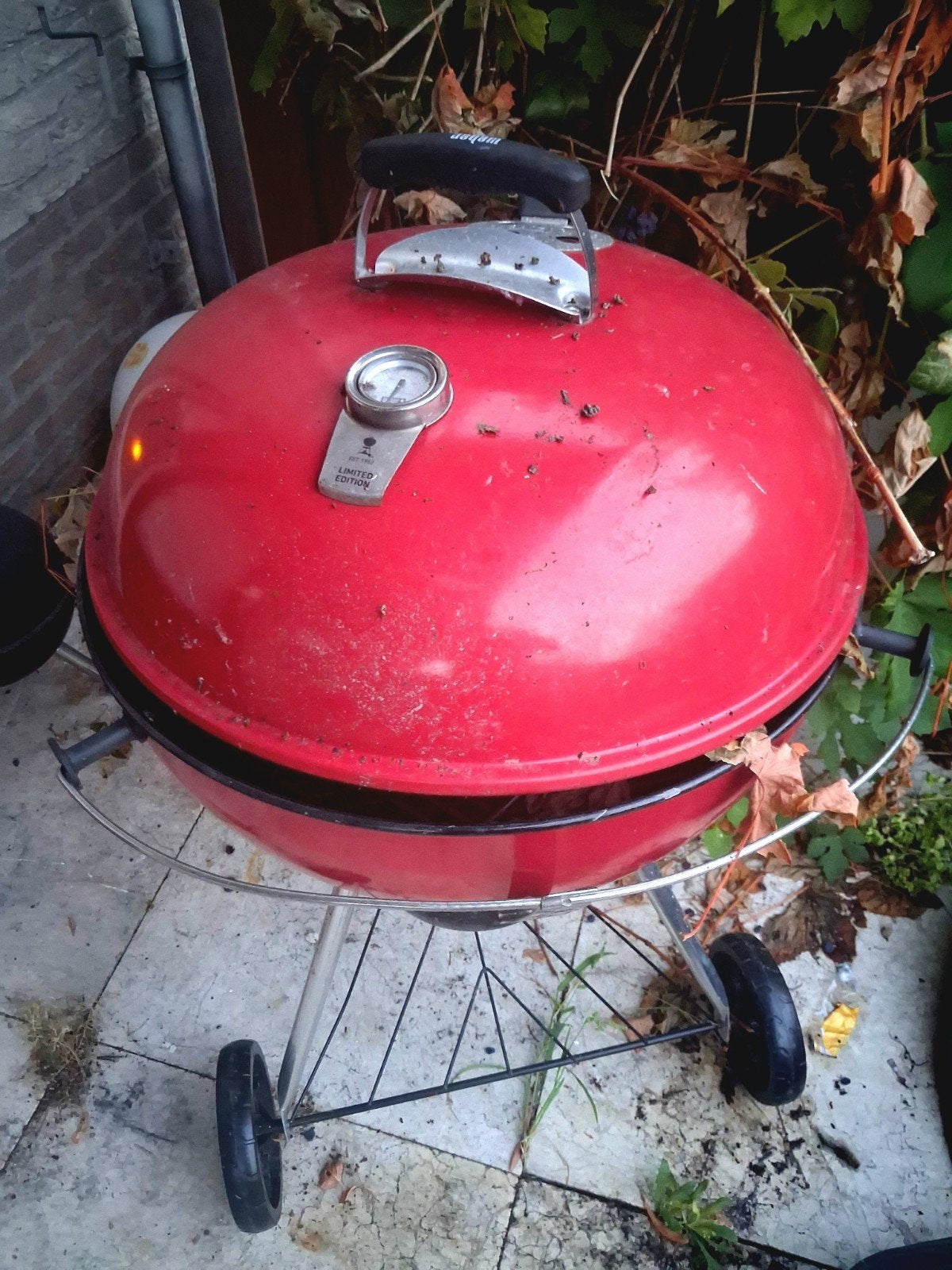 Weber BBQ Limited Edition - Rood, 110cm hoog, 60cm breed, Ophalen, Zo goed als nieuw, Weber