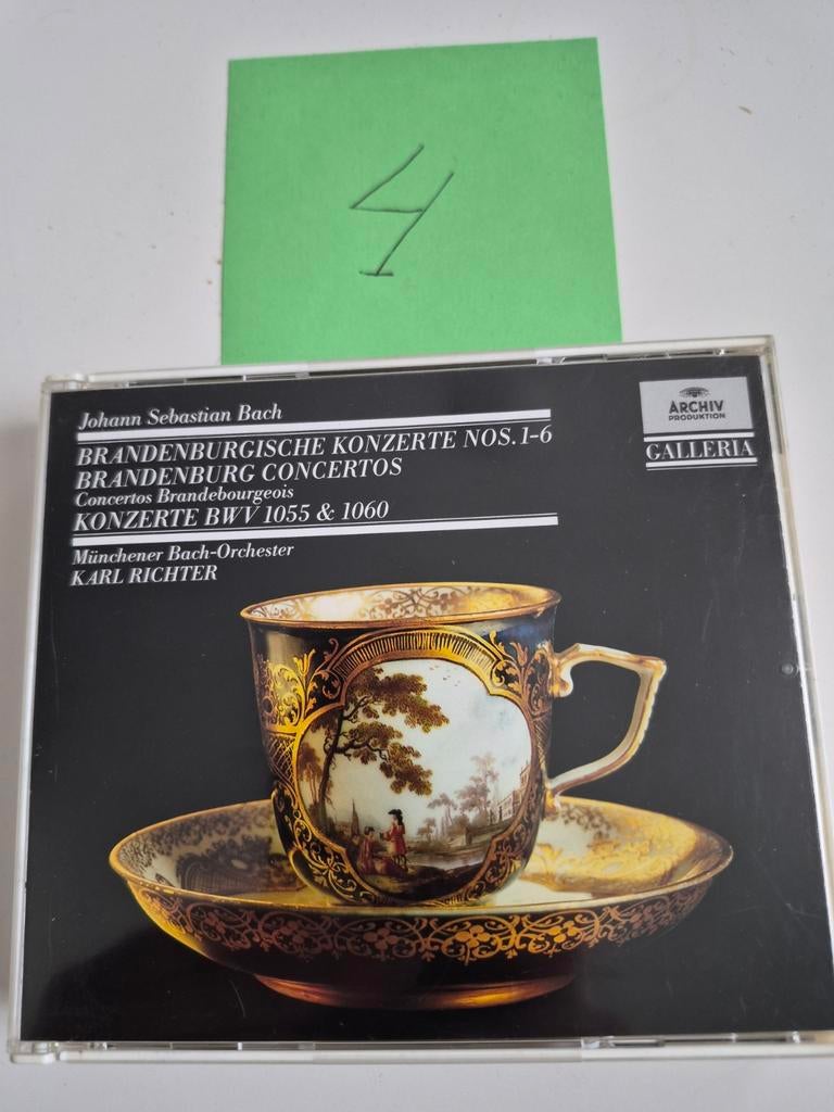 J.S. Bach: Brandenburgse Concerten - Karl Richter CD, Ophalen of Verzenden, Barok, Gebruikt, Orkest of Ballet