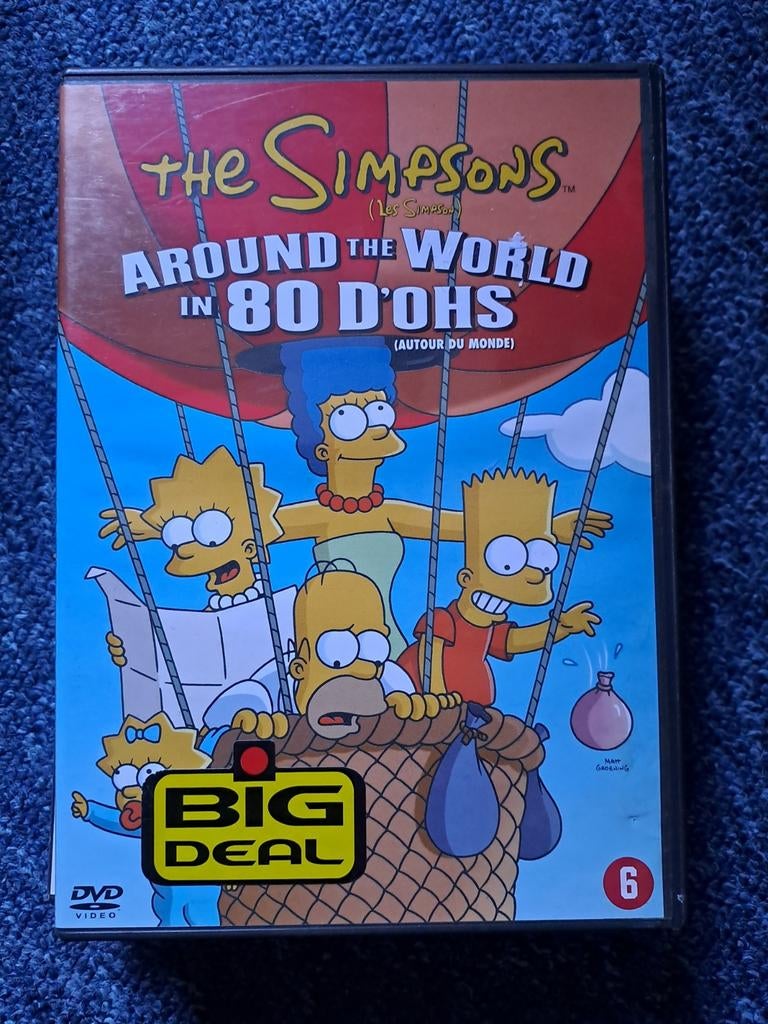 Simpsons - around the world in 80 days (dvd), Alle leeftijden, Ophalen of Verzenden, Zo goed als nieuw, Amerikaans