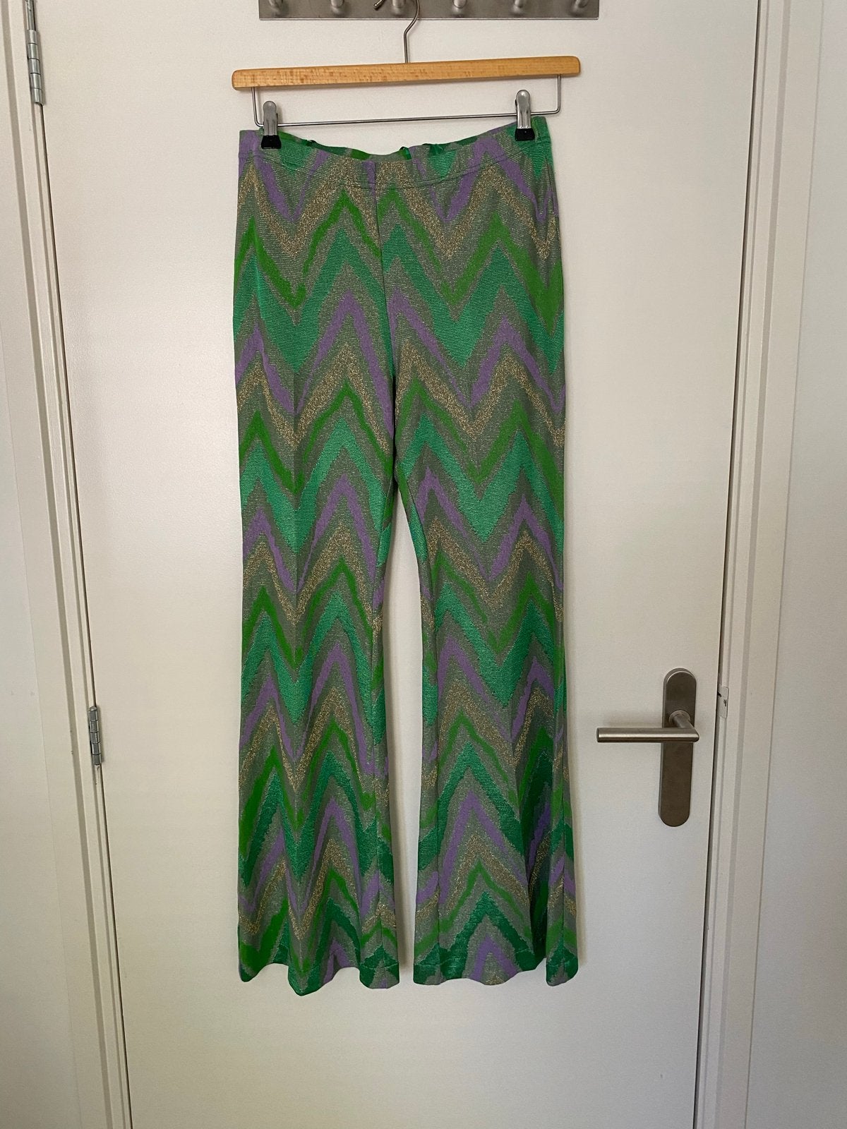 Ana Alcazar broek met zigzagprint - Maat 42, Kleding | Dames, Meerkleurig, Maat 42/44 (L), Ophalen of Verzenden, Zo goed als nieuw