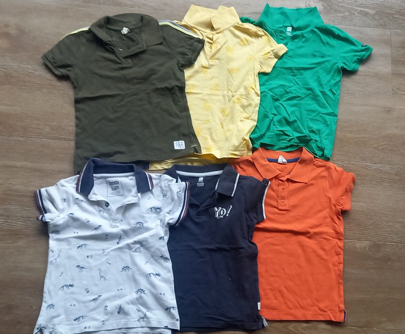 Pakket 6 polo shirts jongens - maat 122/128, Kinderen en Baby's, Kinderkleding | Maat 122, Gebruikt, Ophalen of Verzenden, Setje