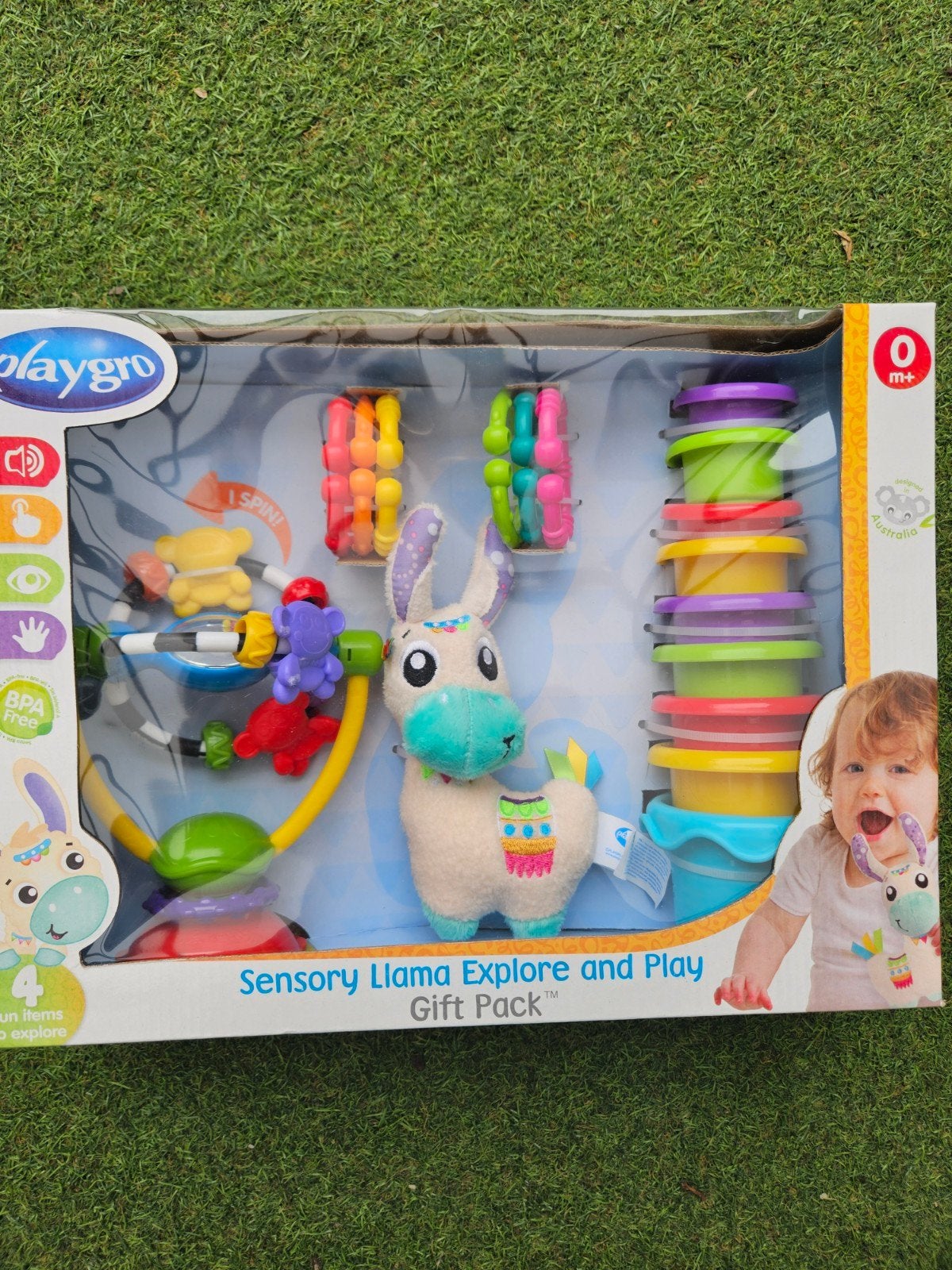 Playgro Sensory Llama Explore and Play Geschenkset, Ophalen of Verzenden, Nieuw, Overige typen, Met geluid