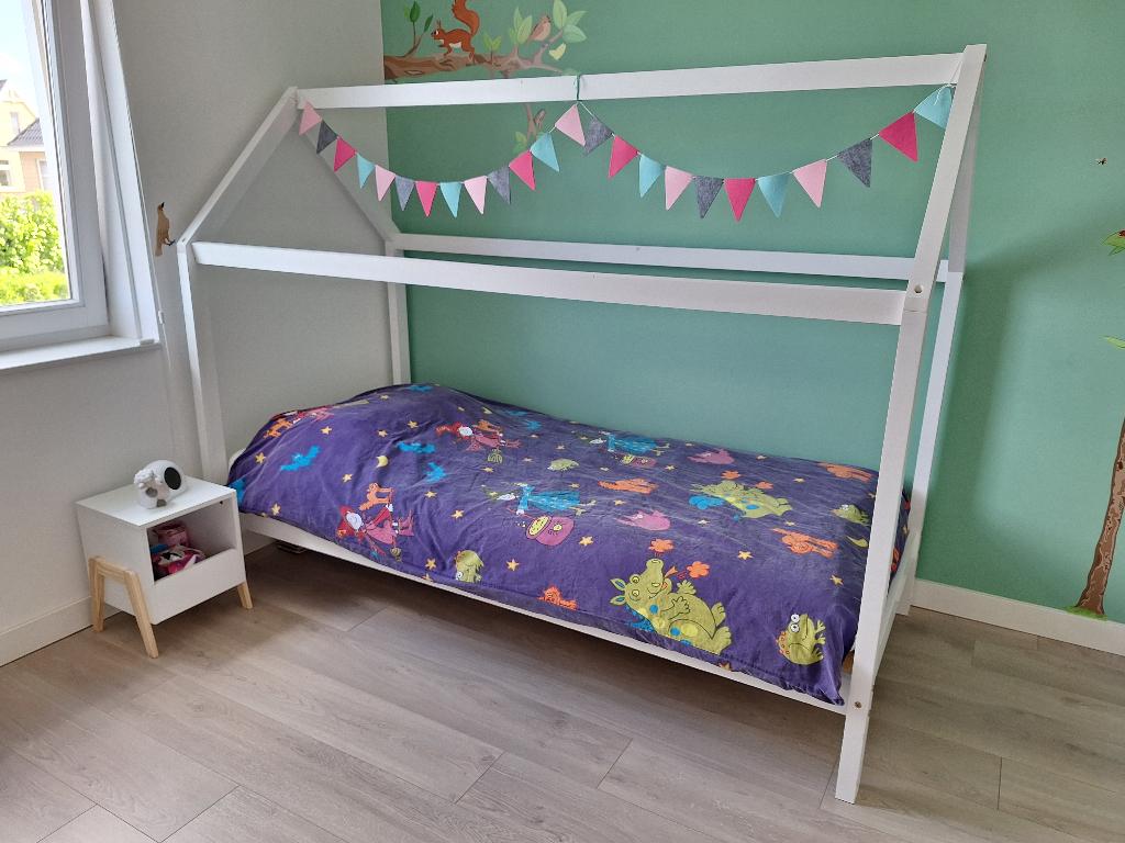 Huisjesbed voor kinderen, Ophalen, Gebruikt, 100 cm of meer, Lattenbodem
