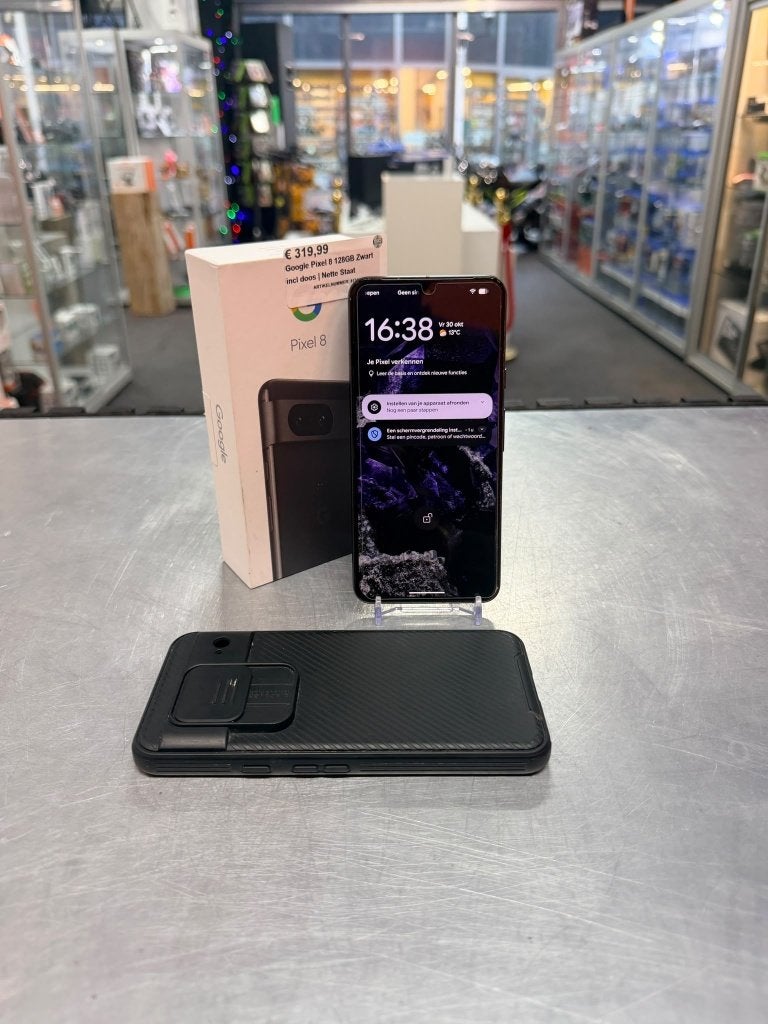 Google Pixel 8 128GB Zwart incl. Doos | Nette Staat, ., Ophalen of Verzenden, Zo goed als nieuw, .