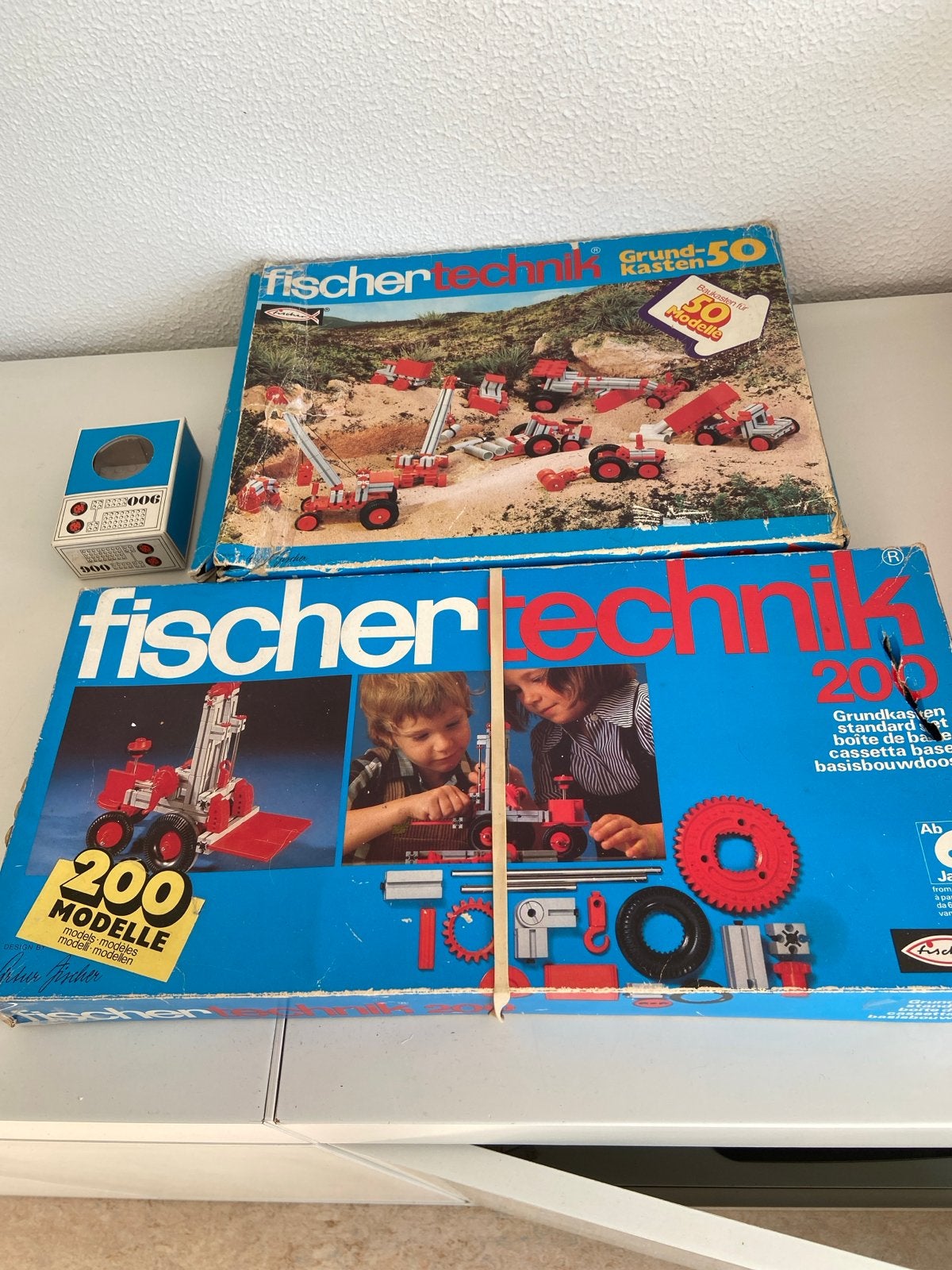 Vintage Fischertechnik Sets - Grundkasten 50, 200 & Mot 1, Ophalen of Verzenden, Gebruikt, Overige merken