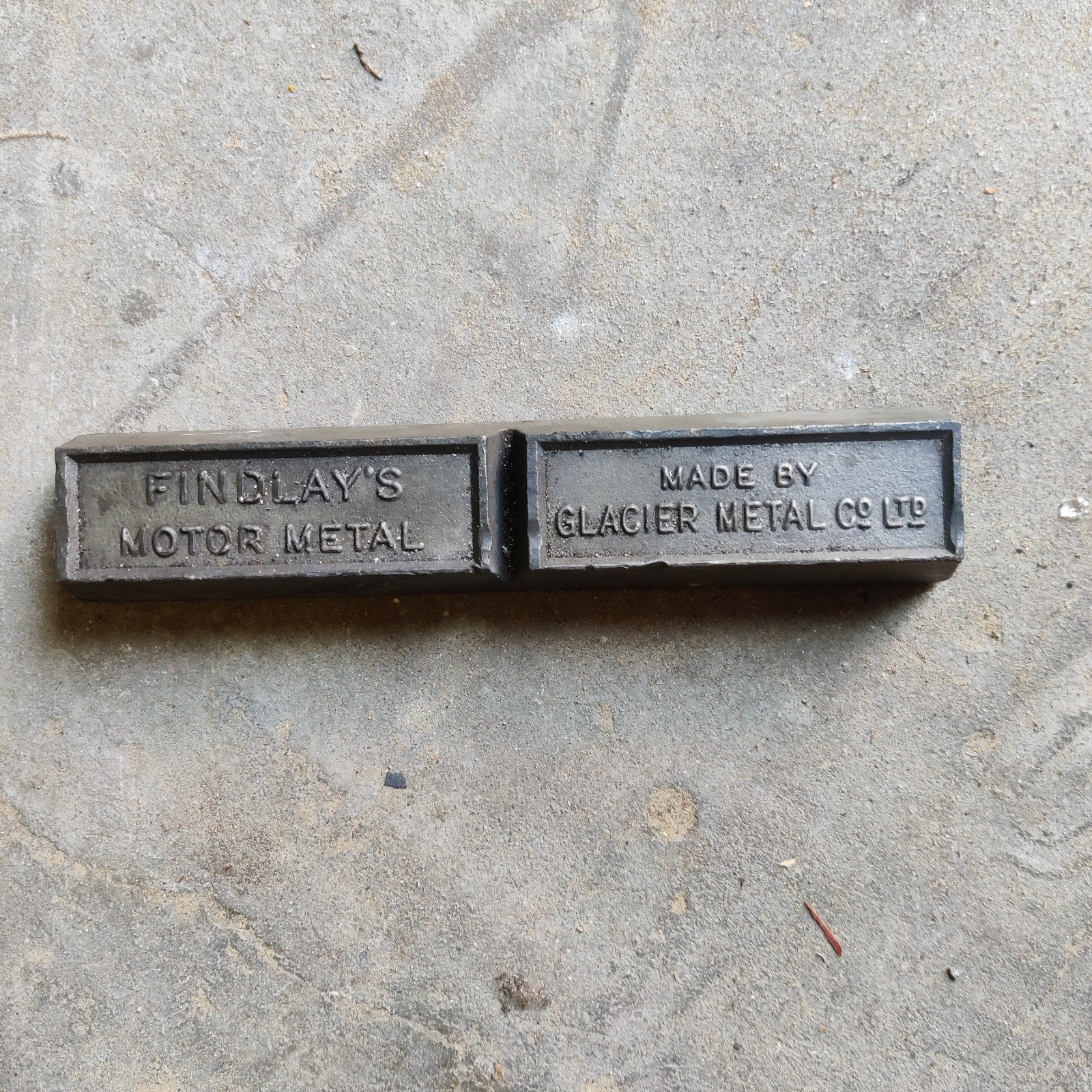 Findlay's Motor Metal - Glacier Metal Co Ltd, Ophalen of Verzenden
