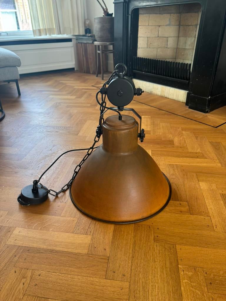 Industriële hanglamp - 46 cm, Ophalen, Zo goed als nieuw, Minder dan 50 cm
