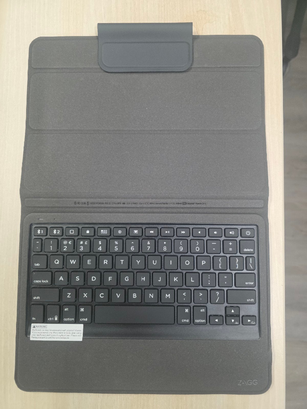 ZAGG Pro Keys Toetsenbord Case voor iPad 10.2 2019 2020 2021, Gebruikt, ZAGG, Ophalen of Verzenden, Draadloos
