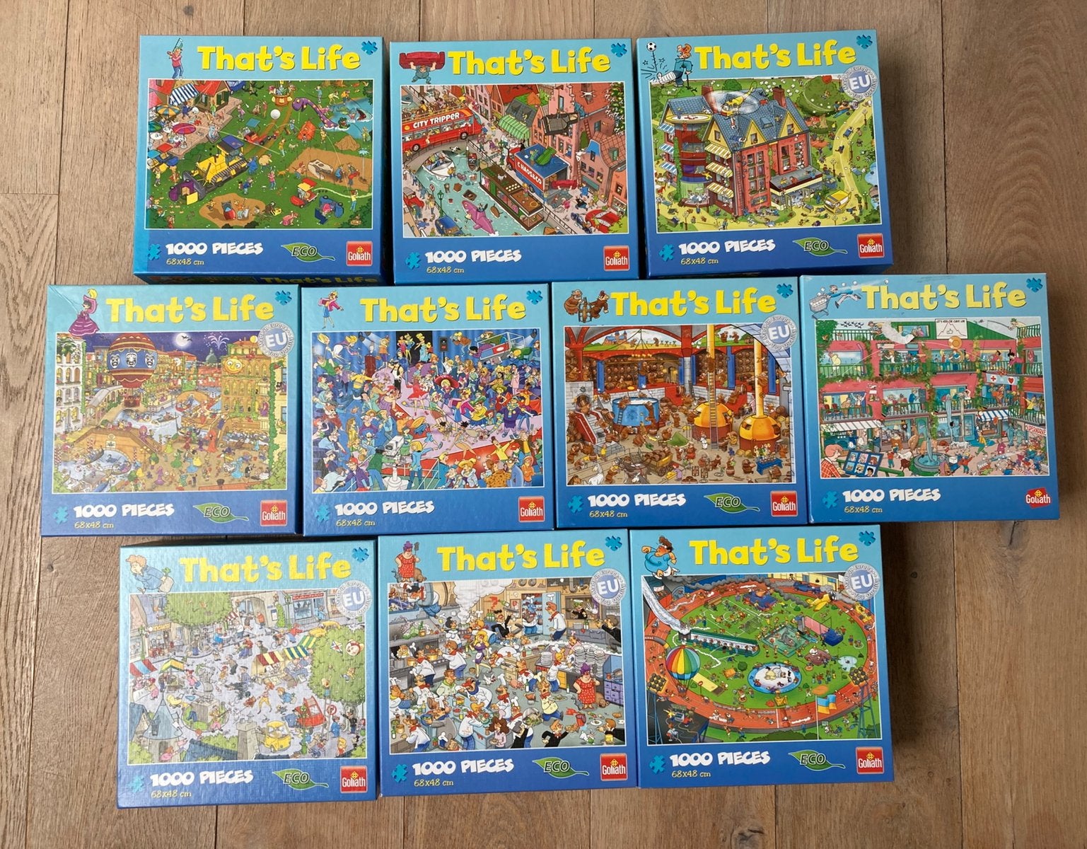That’ s life puzzels 10 stuks, Ophalen, 500 t/m 1500 stukjes, Gebruikt, Legpuzzel