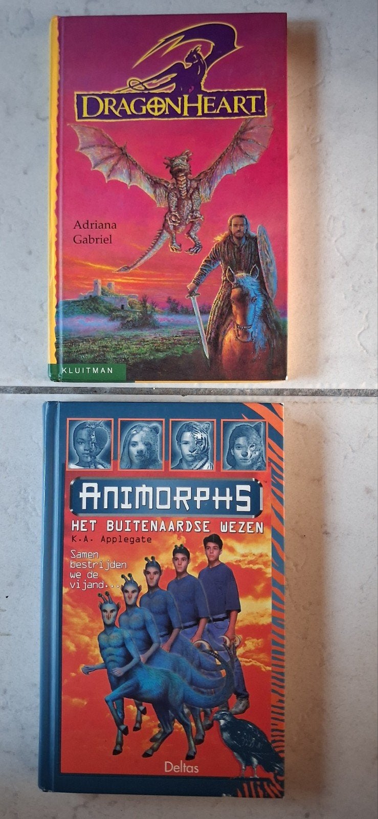 Dragonheart & Animorphs boeken samen 2,00, Boeken, Ophalen of Verzenden, Zo goed als nieuw, Adriana Gabriel, K.A. Applegate