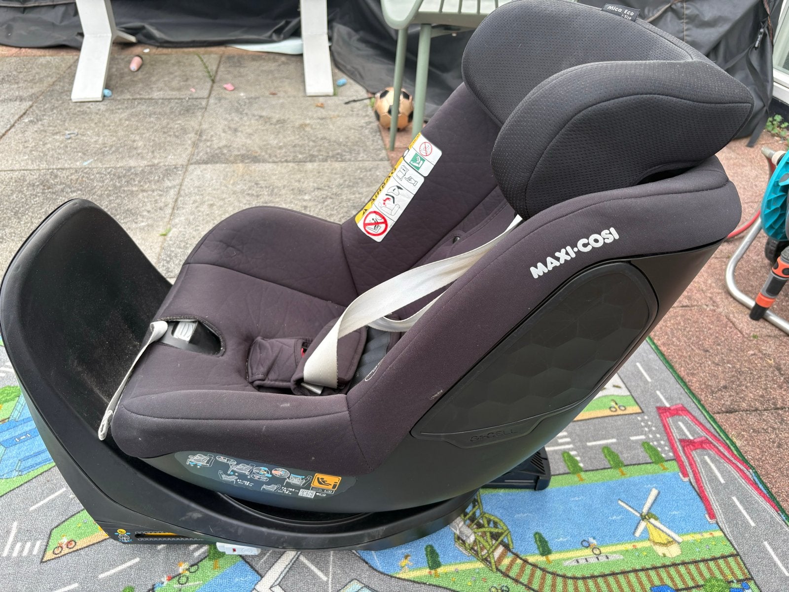 Maxi-Cosi Mica Eco i-Size 360 draaibaar autostoeltje, Ophalen, Gebruikt, 0 t/m 18 kg, Verstelbare rugleuning