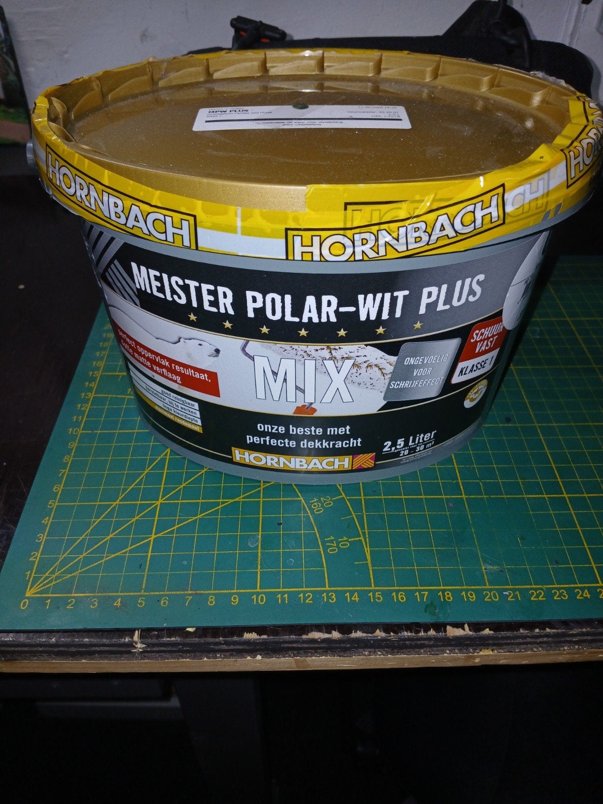 HORNBACH Meister Polar-Wit Plus Verf - 2.5L Geel, Doe-het-zelf en Verbouw, Ophalen of Verzenden