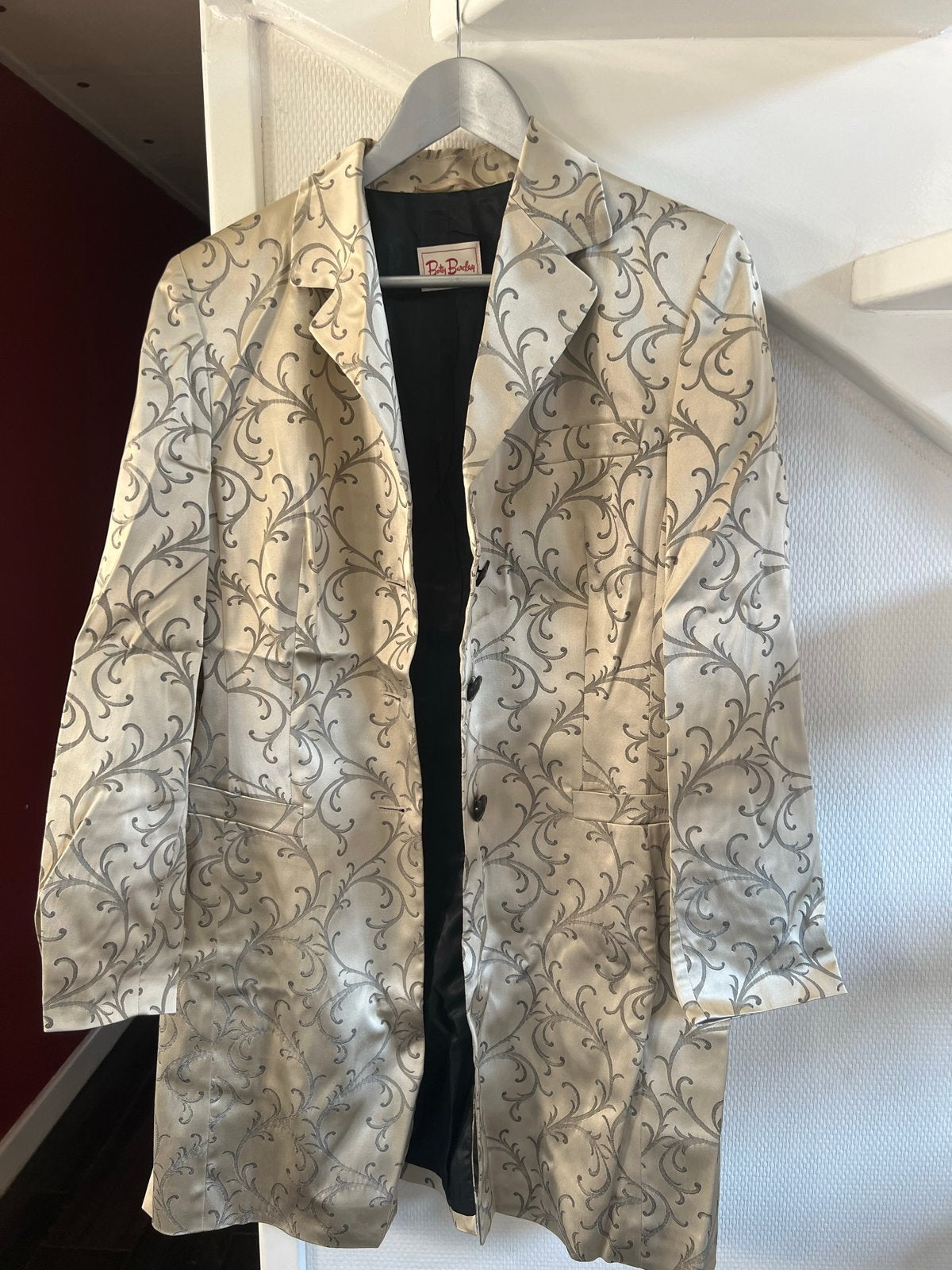 Betty Barclay jasje/blazer met patroon, maat 38, Ophalen of Verzenden, Zo goed als nieuw, Maat 38/40 (M), Beige