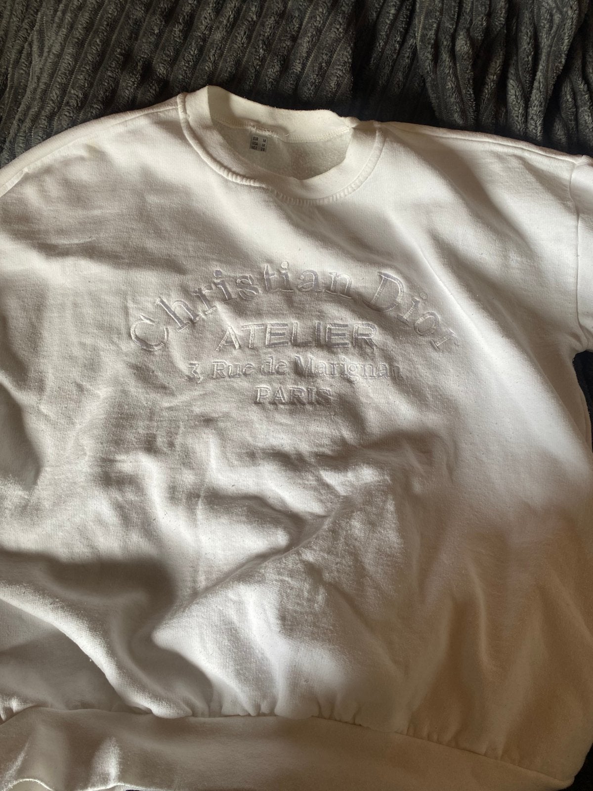 Trui Christian Dior, Verzenden, Zo goed als nieuw, Maat 38/40 (M), Wit