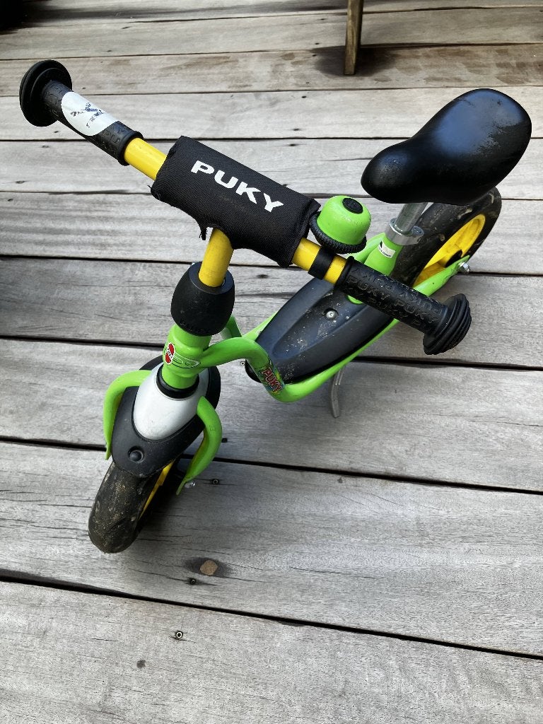Kleine Puky loopfiets, groen, Ophalen of Verzenden, Gebruikt, Minder dan 16 inch, Puky