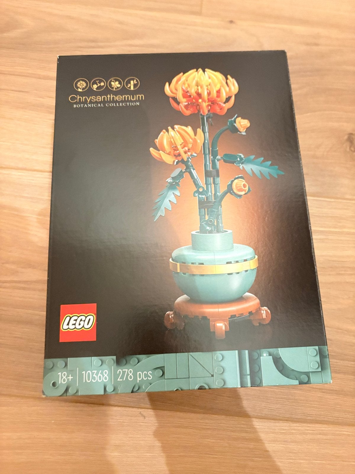 Lego Botanische Collectie Chrysant (10368)Zo goed als niew, Ophalen, Overige thema's, Lego, Zo goed als nieuw