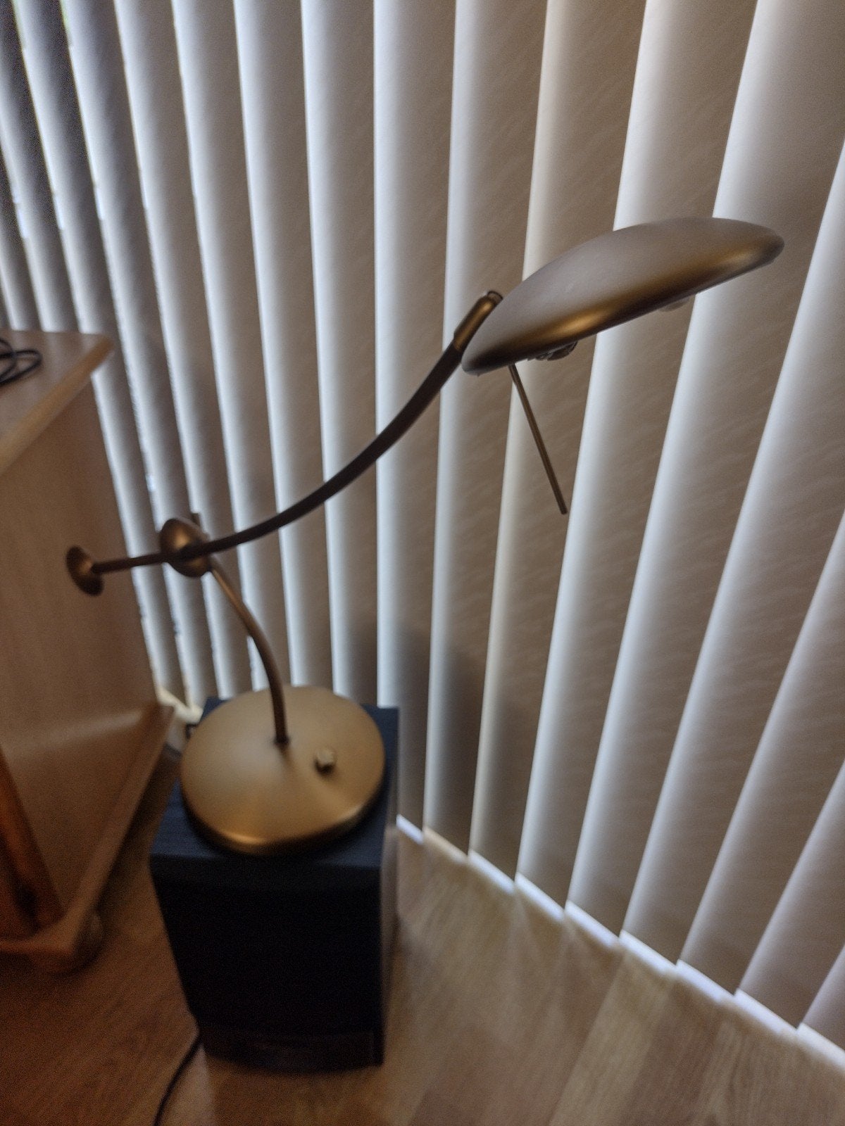 Vintage lamp Selene Brons - Lampenier Utrecht, Ophalen, Gebruikt, Vintage, Modern, Tijdloos