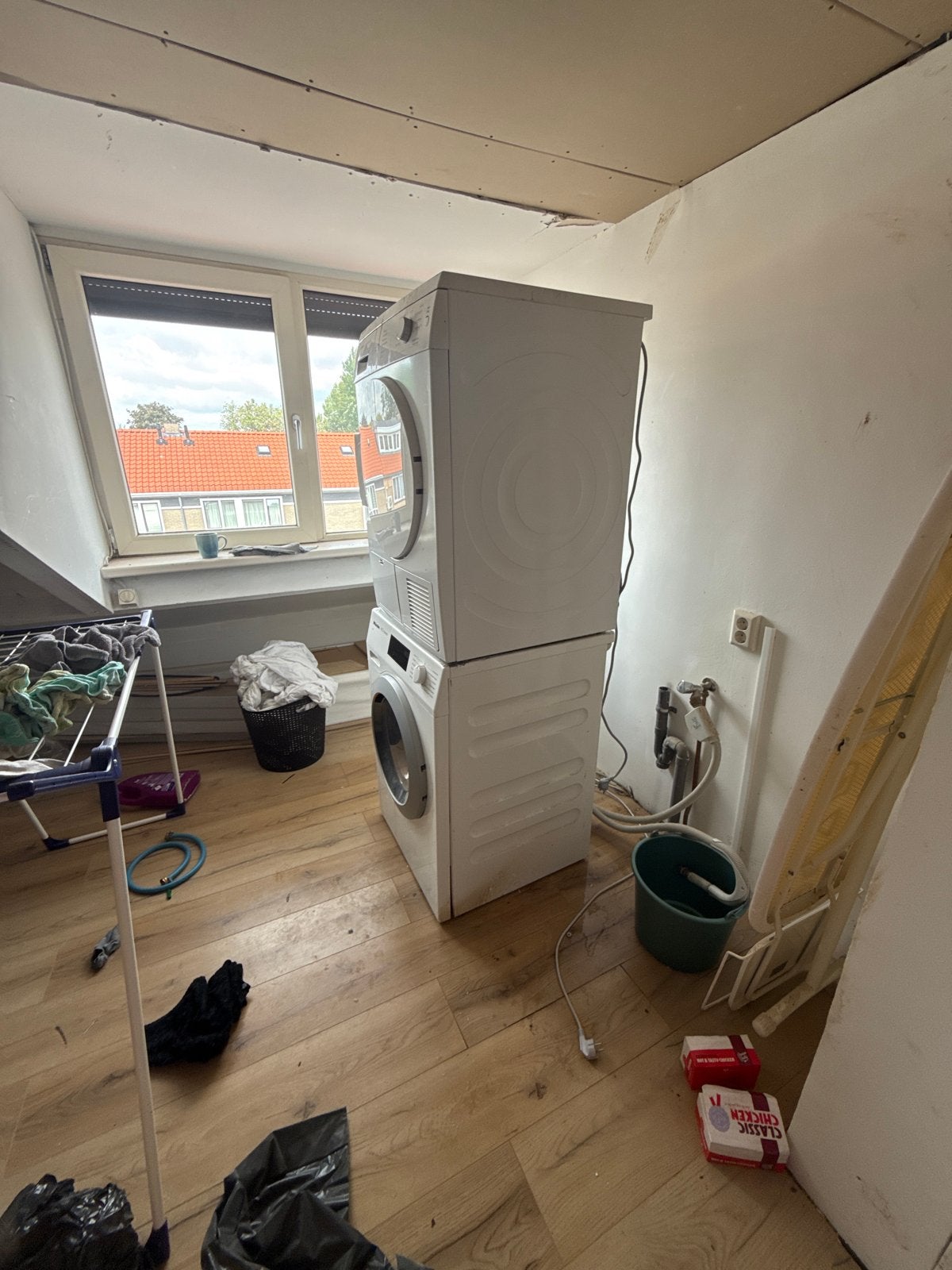 Wasmachine en droger gratis af te halen wegens verhuizing, 6 tot 8 kg, Ophalen, Gebruikt, 85 tot 90 cm