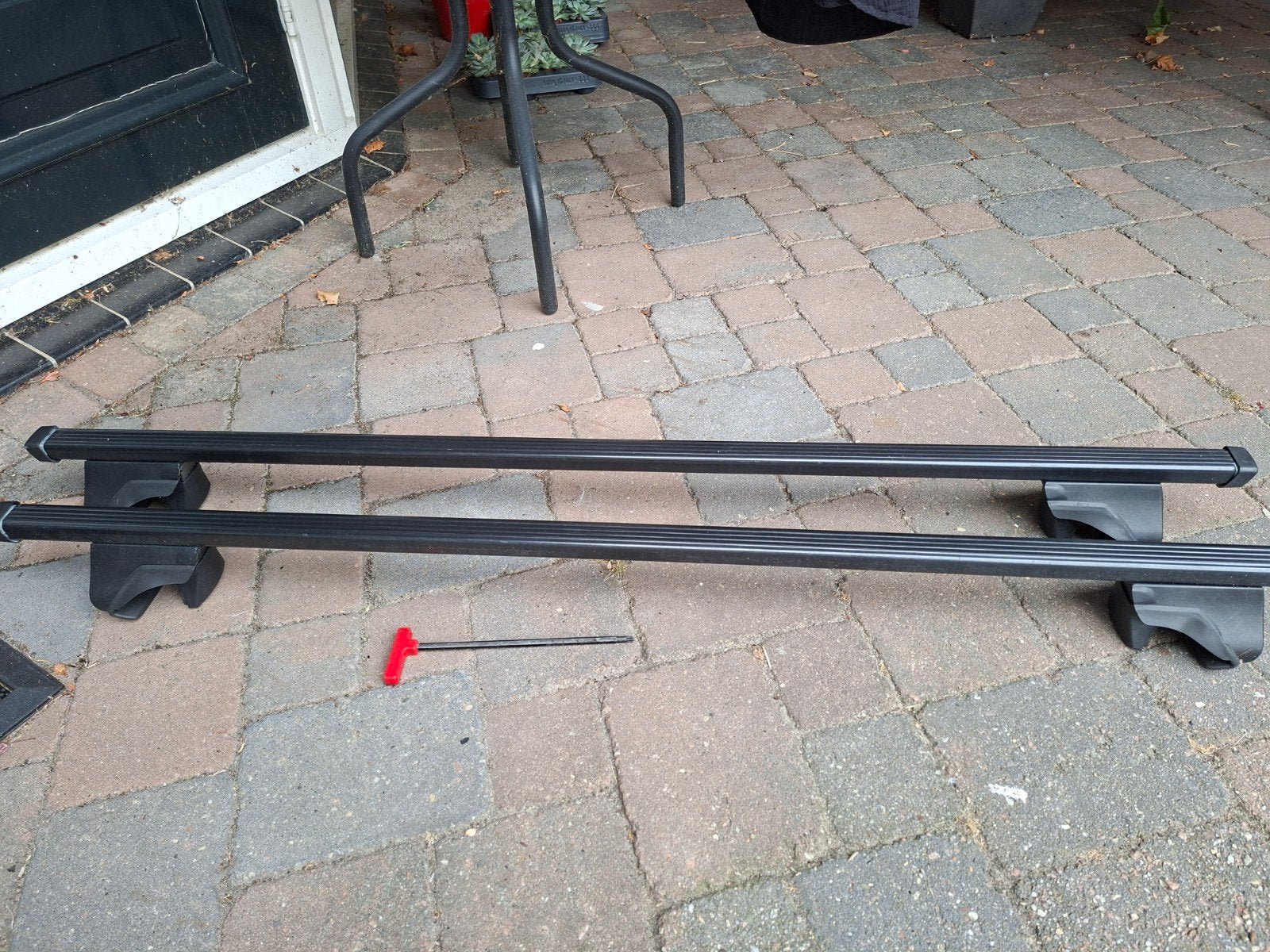 Thule dakdragers voor op open rails (gebruikt), Auto diversen, Dakdragers, Gebruikt, Ophalen