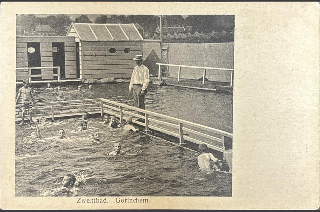 Gorinchem, zwembad, Ophalen of Verzenden, Voor 1920, Ongelopen, Zuid-Holland