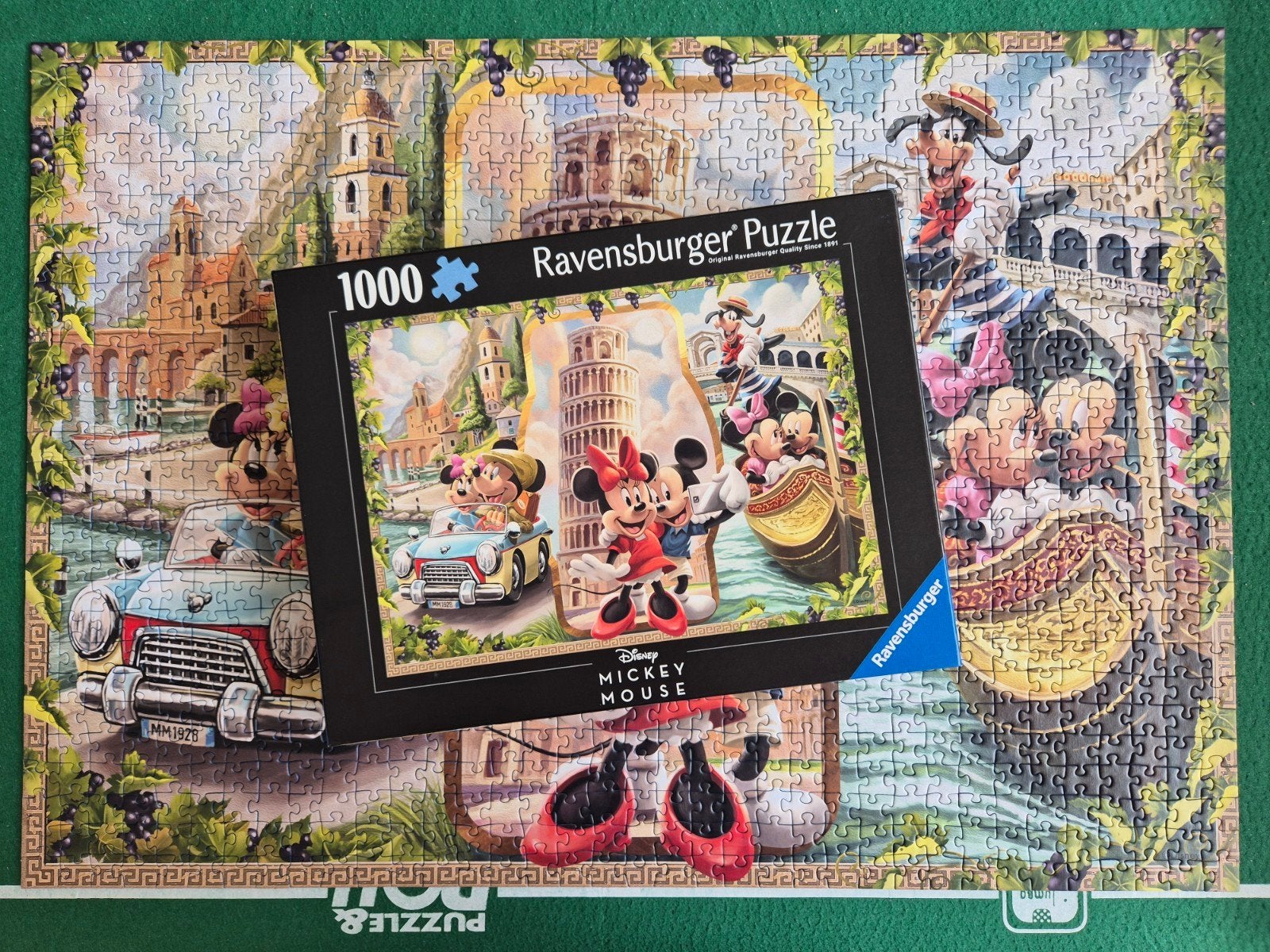 4 Disney puzzels - 1000 stukjes, Ophalen of Verzenden, Meer dan 50 stukjes, Zo goed als nieuw, 6 jaar of ouder