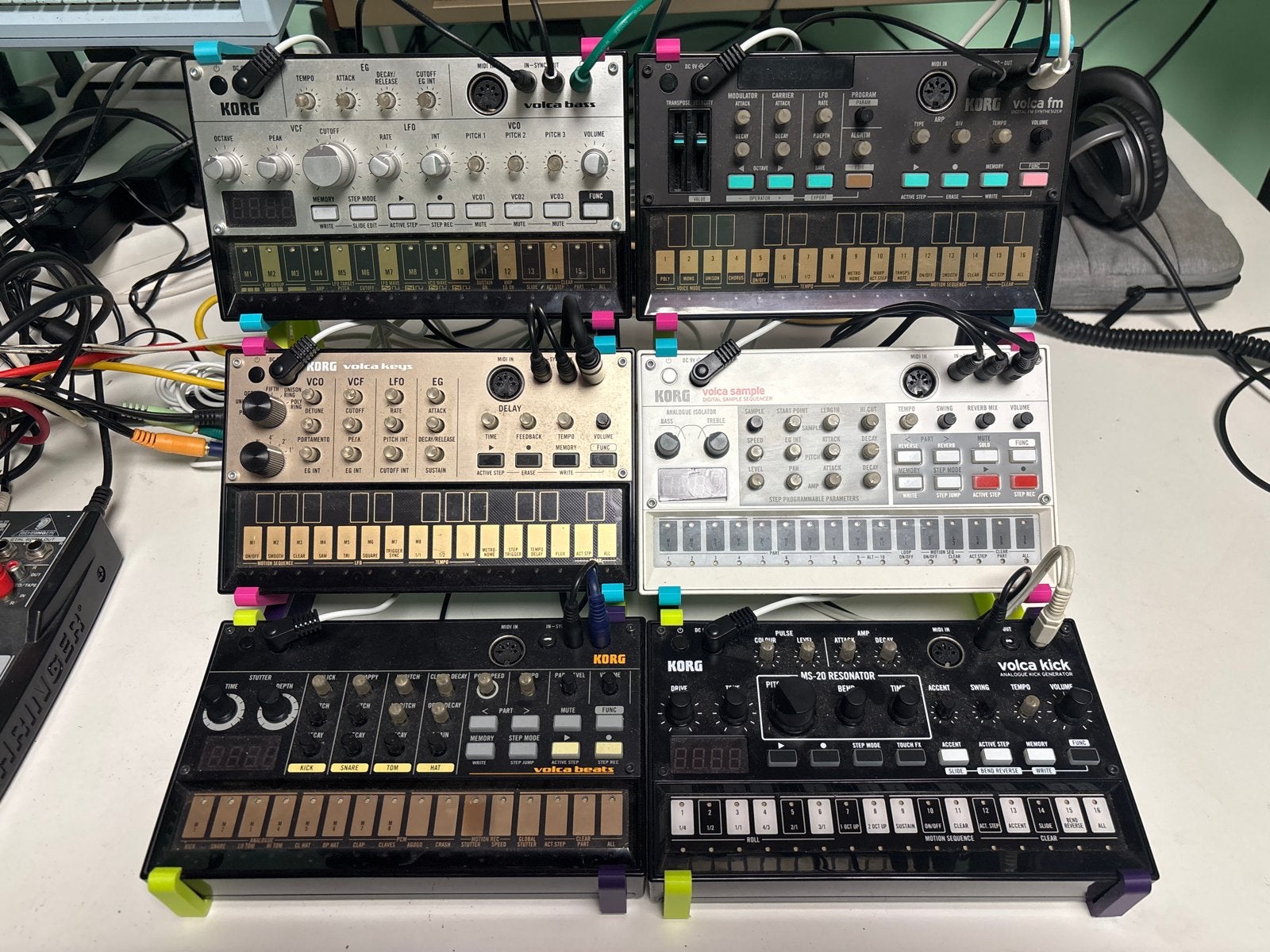 Korg Volca Serie: Beats, Kick, Keys, Sample, Bass, FM, Gebruikt, Korg, Met standaard, Overige aantallen
