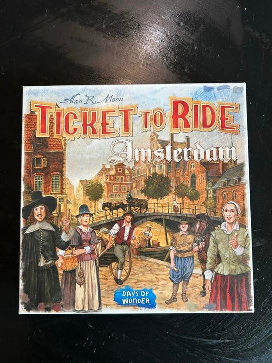 Ticket to Ride Amsterdam bordspel, Drie of vier spelers, Ophalen of Verzenden, Gebruikt