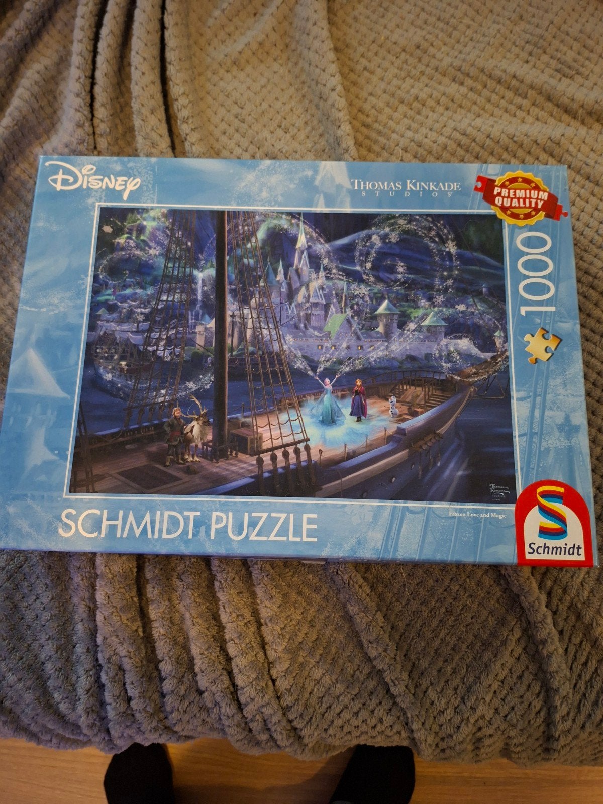 Disney Frozen Legpuzzel 1000 stukjes, Ophalen of Verzenden, 500 t/m 1500 stukjes, Zo goed als nieuw, Legpuzzel