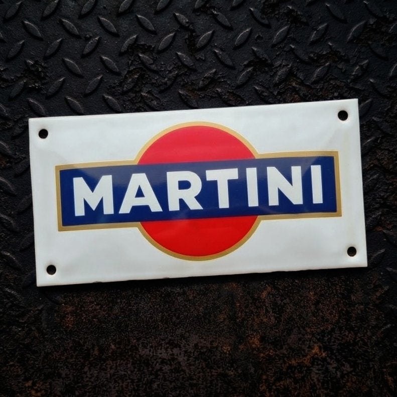 Emaille Reclamebord MARTINI Vintage Mancave James Bond 007"", Verzenden, Gebruikt, Reclamebord