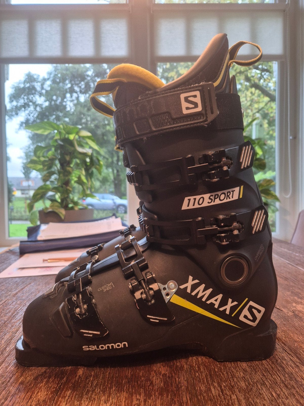 Salomon XMAX 110 Skischoenen - Maat 27/27,5 (42-42,5), 160 tot 180 cm, Schoenen, Zo goed als nieuw, Carve