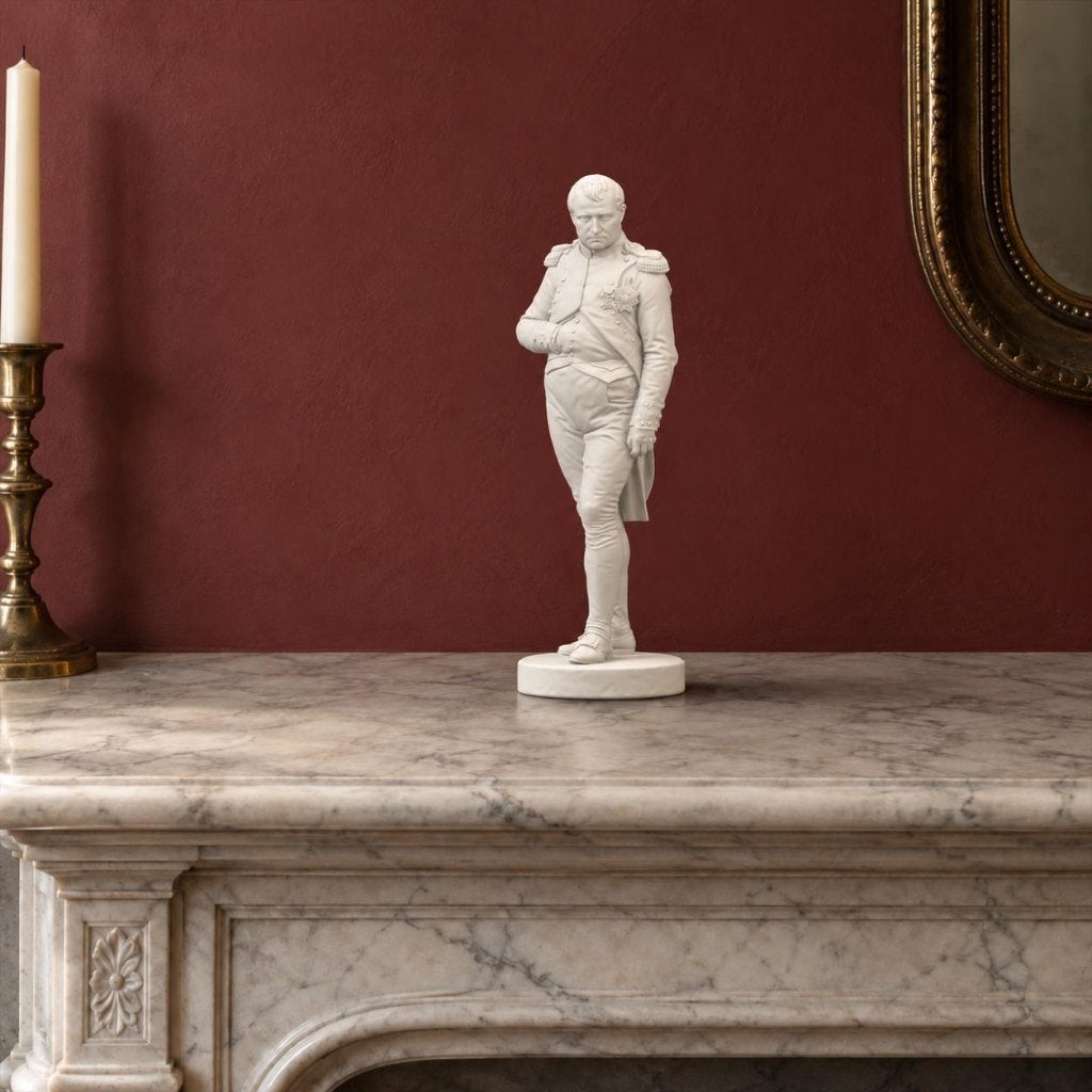 Napoleon in His Study Statue, Jacques-Louis David Inspired, Ophalen of Verzenden