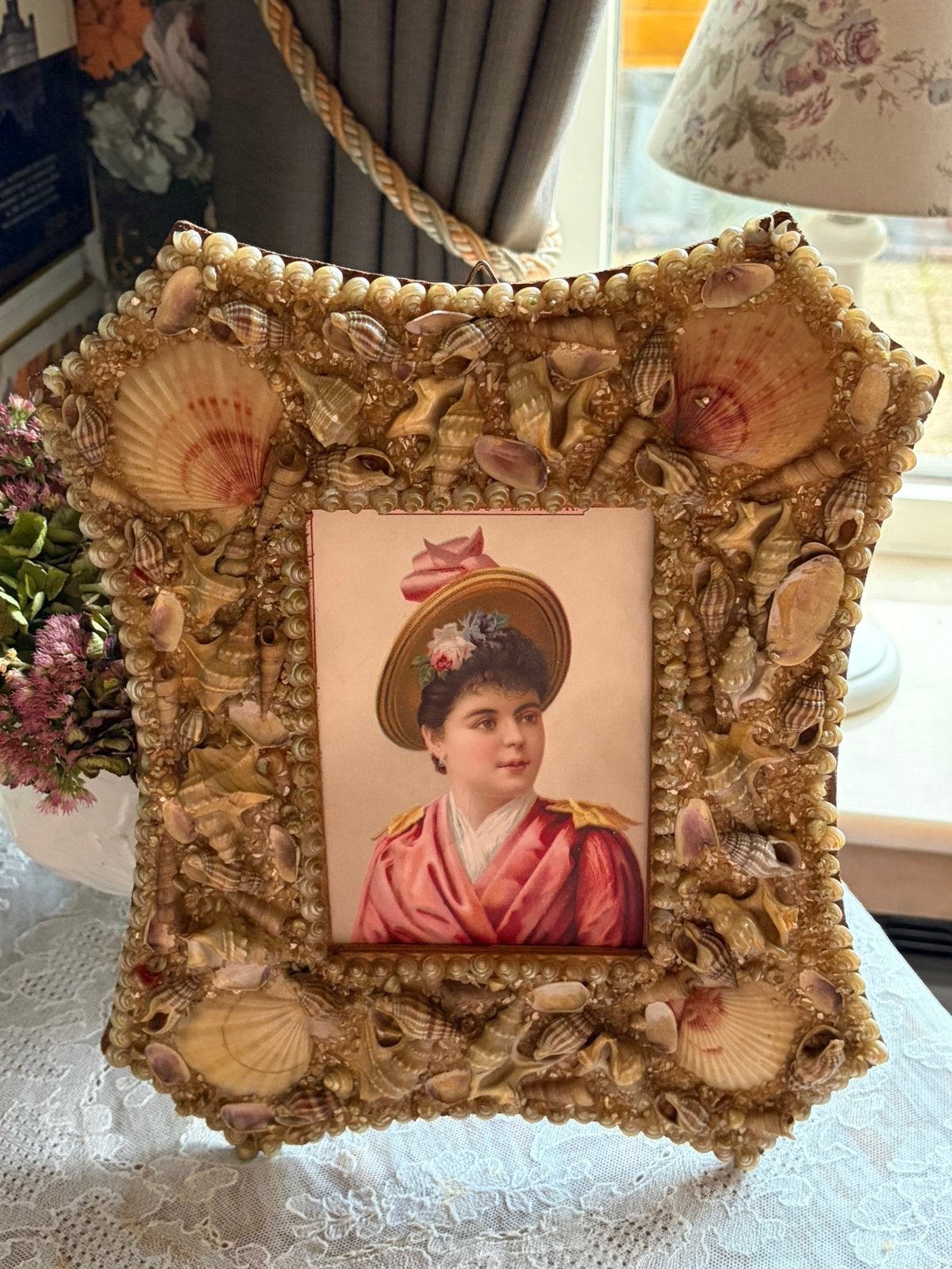 Fotokader met schelpjes, Ophalen of Verzenden