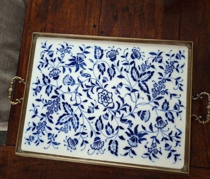 XXL  Zwiebelmuster dienblad "Waechtersbach" uit 1893-1911, Antiek en Kunst, Ophalen