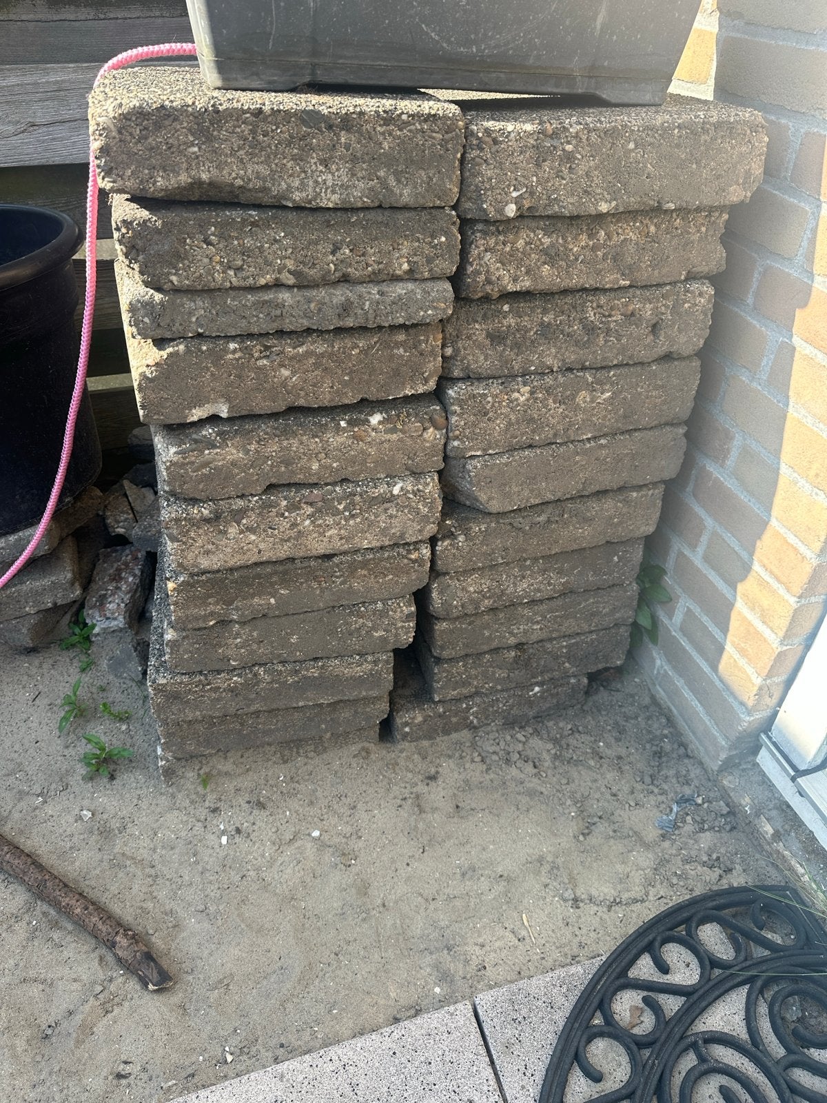 Gratis Tegels 30x30x7 cm - Ophalen, Ophalen, Overige materialen, Gebruikt, 20 tot 40 cm