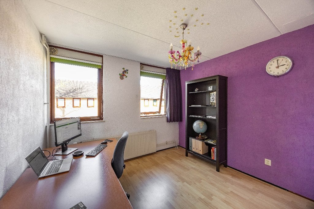 Bureau, Huis en Inrichting, Bureaus, Ophalen, Gebruikt, Bruin, 220 cm
