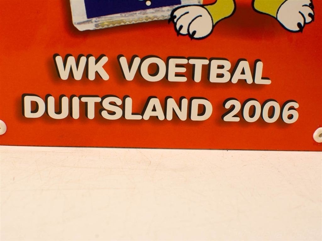 WK voetbal Duitsland 2006 wandbord 36546, Ophalen of Verzenden, Gebruikt