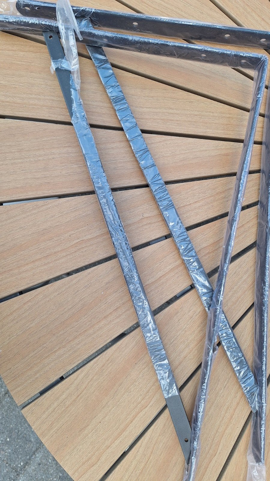 2 plankdragers zwart metaal  400×600 mm, nieuw!, Ophalen, Nieuw, Overige typen, Minder dan 2 meter