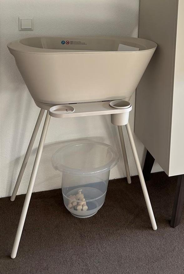 Complete We-Too badset Oatmeal incl zitje & tray, Kinderen en Baby's, Badjes en Verzorging, Zo goed als nieuw, Badje, Overige merken