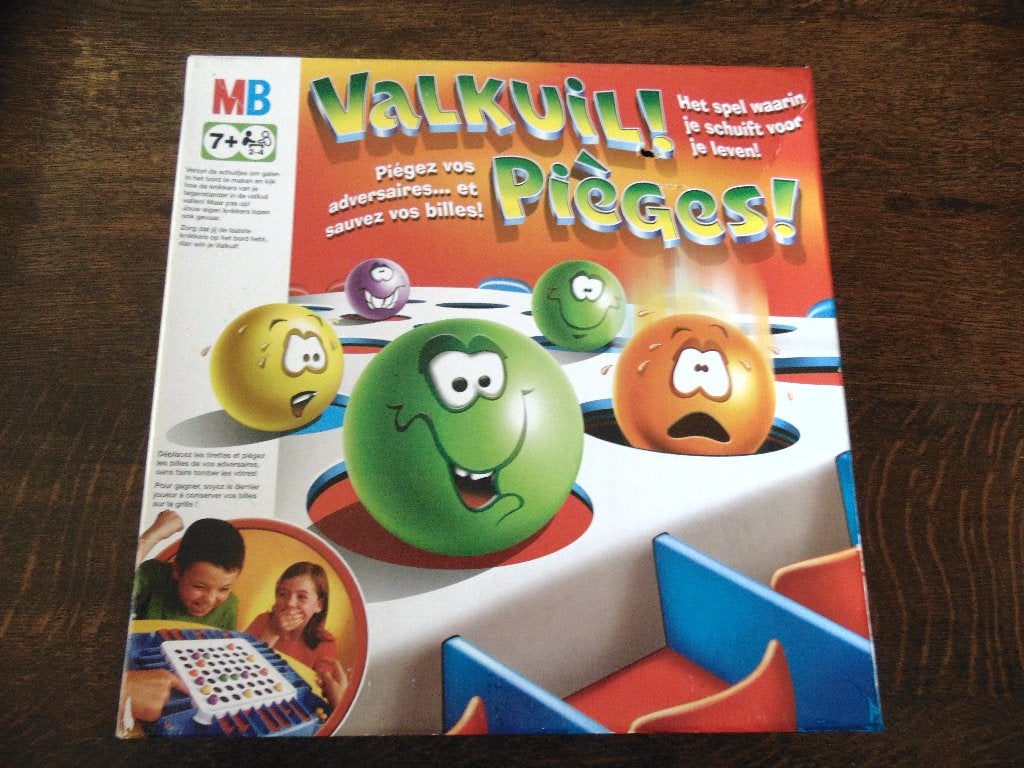 Valkuil Spel van MB  Doos heeft Gebruikssporen, Een of twee spelers, Ophalen of Verzenden, Gebruikt, MB Spellen