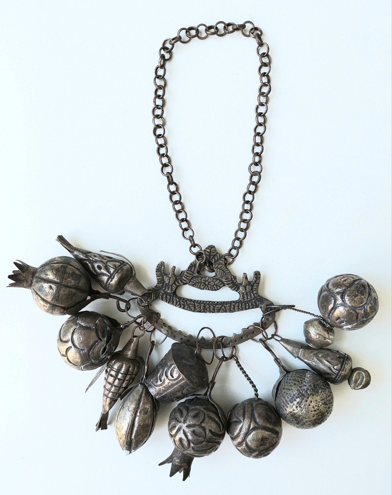 Oude Slavernij Etnische Bedels Amuletten Brazilië ketting , Antiek en Kunst, Ophalen of Verzenden, Ritueel object, Handgemaakt