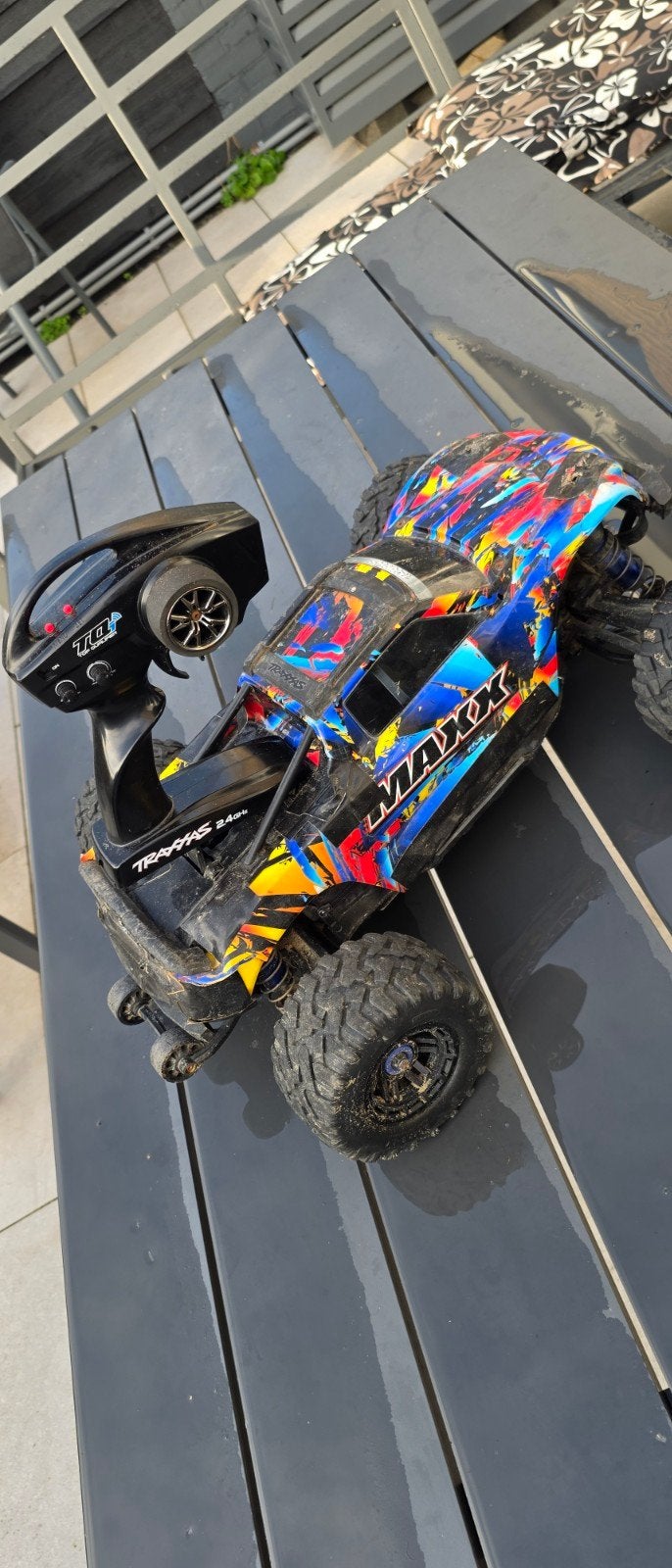 Traxxas Maxx V2 RC auto, Ophalen of Verzenden, Gebruikt, Auto offroad