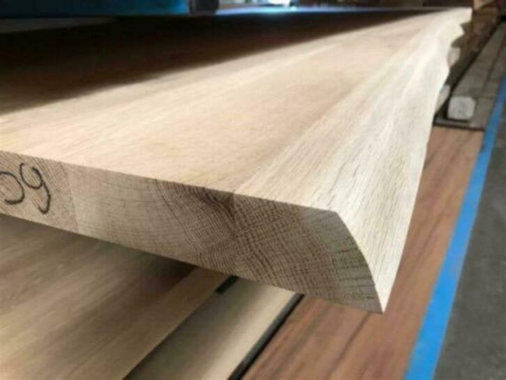 Massief eiken tafelblad – perfect voor eet- of vergadertafel, Niet ingevuld, 100 tot 150 cm, Ophalen of Verzenden, Rechthoekig