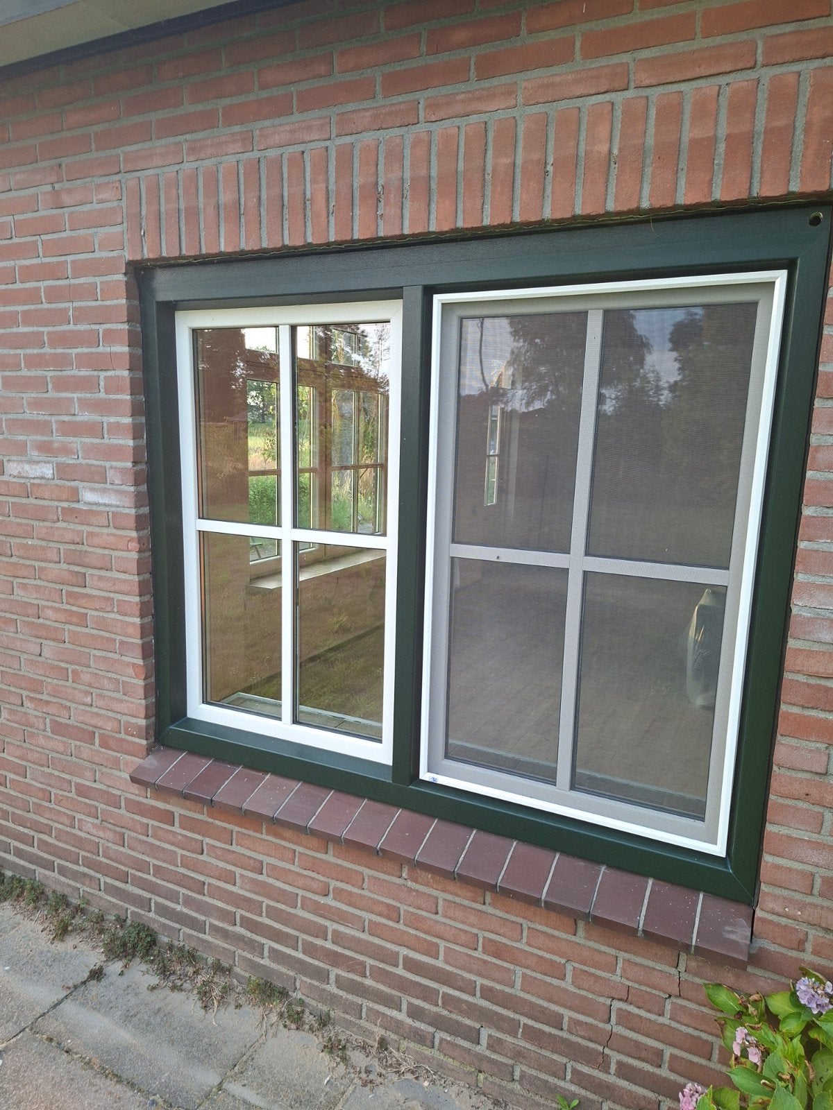 Kunststof ramen met HR dubbelglas, Ophalen, Gebruikt, Gevelraam of Ruit, Dubbelglas