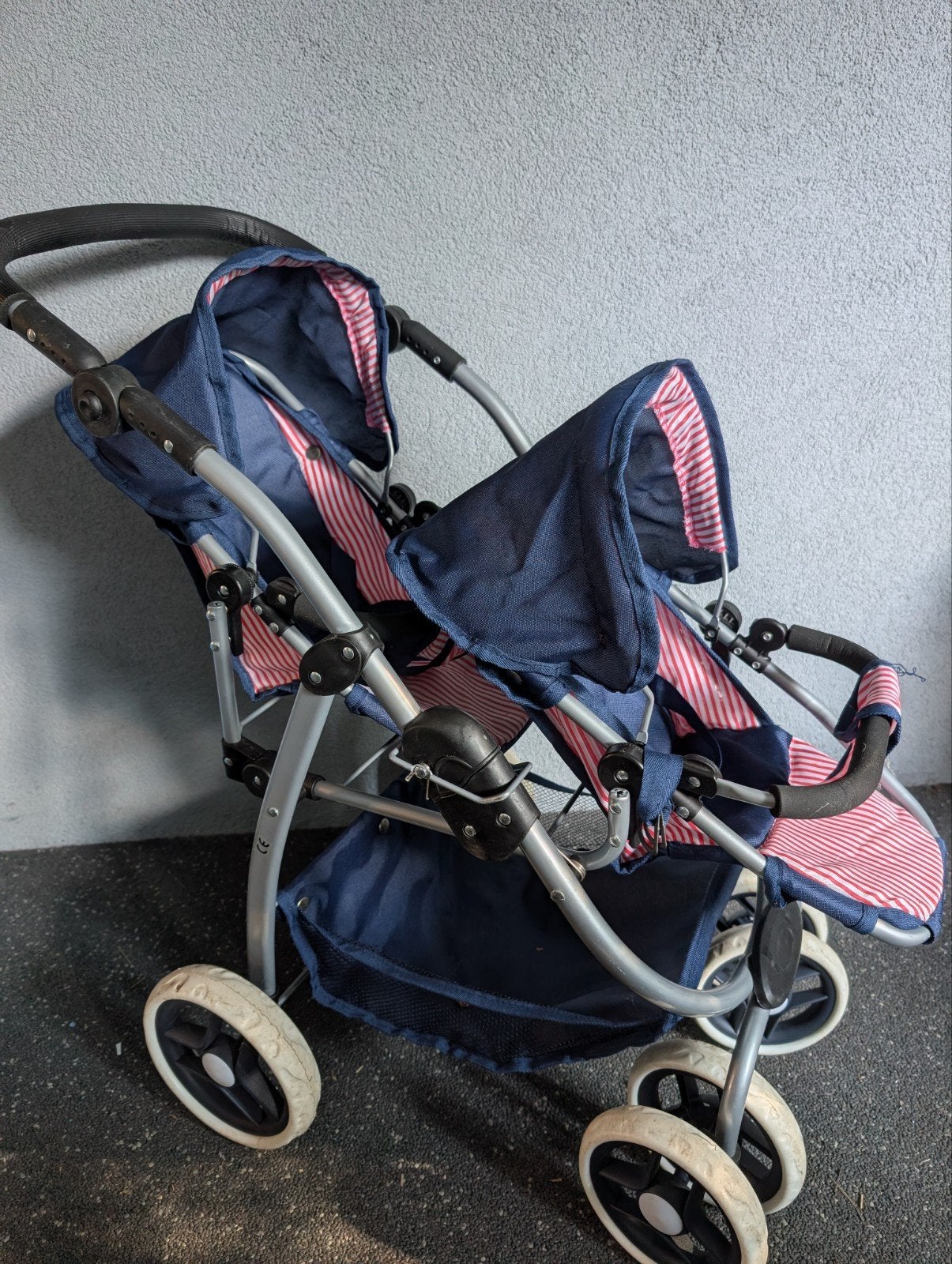 Poppen duo wagen/ buggy, Ophalen, Gebruikt, Babypop