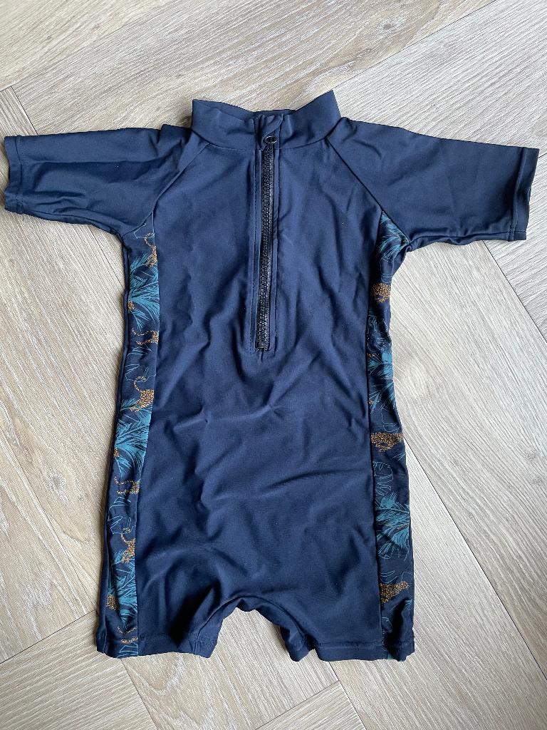 Zwempak onesie maat 110 (valt klein), Jongen of Meisje, Badpak, Ophalen of Verzenden, Zo goed als nieuw