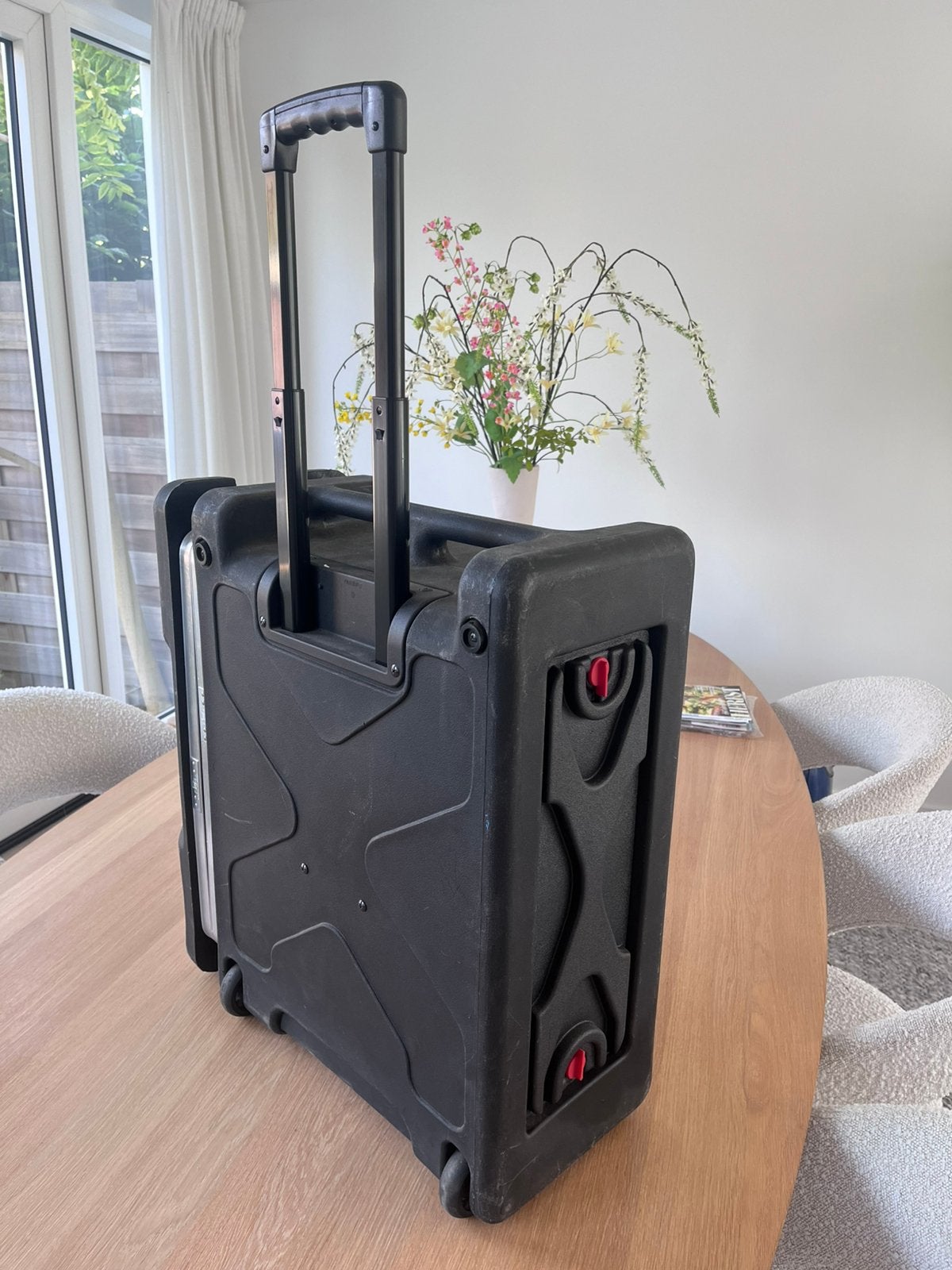 SKB 19” flightcase rack trolley, Muziek en Instrumenten, Ophalen of Verzenden, Gebruikt, Overige instrumenten, Flightcase