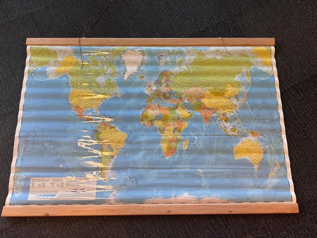 Wereldkaart Naumann & göbel, Ophalen, 1800 tot 2000, Landkaart