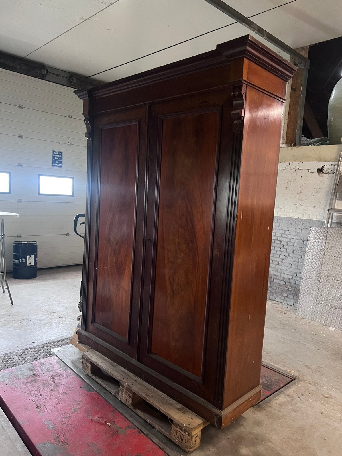 Mahoniehouten kast, Antiek en Kunst, Ophalen