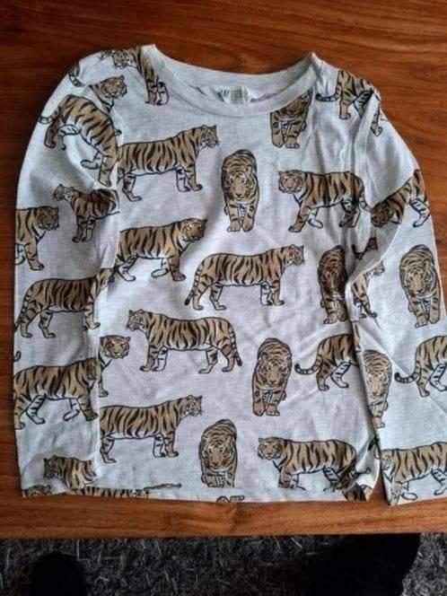 Tijger Longsleeve merk H&M maat 122/128, Kinderen en Baby's, Kinderkleding | Maat 122, Ophalen of Verzenden, Zo goed als nieuw