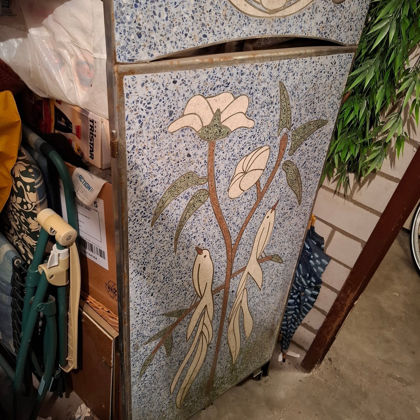 3 delig tuinscherm hoofdkleur blauw., Ophalen, 200 cm of meer, 150 tot 200 cm